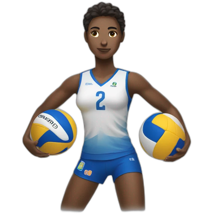 Voley player emoji