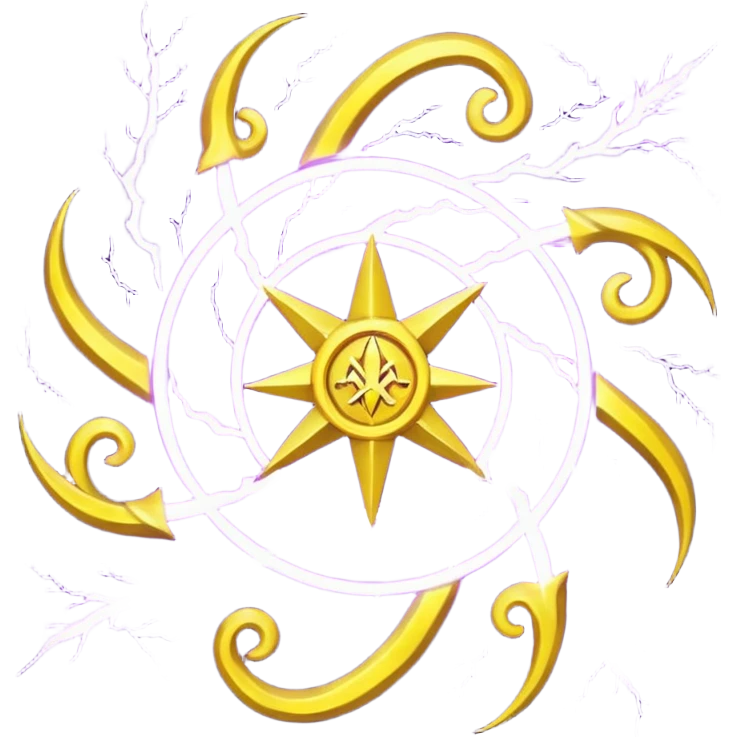 Wiz 101 casting sigil purple and yellow inspired storm magic  emoji
