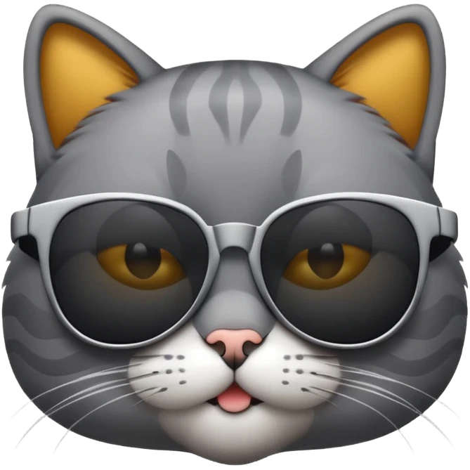 Cat with sunglasses emoji