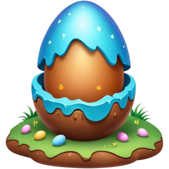 magical poop easter cosmic egg landscape  emoji