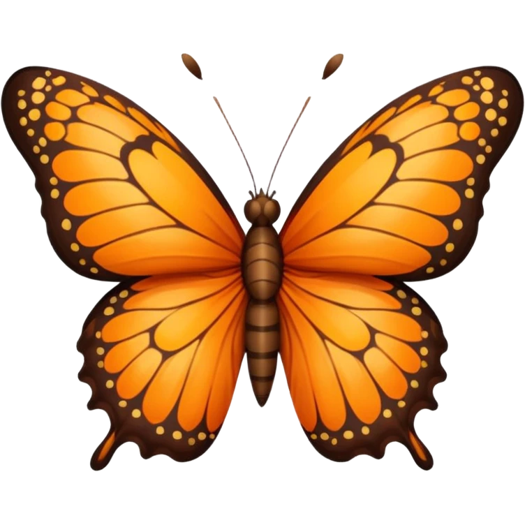 butterfly with leo print  emoji