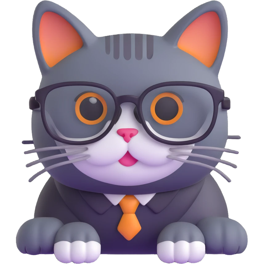 cat with glasses emoji