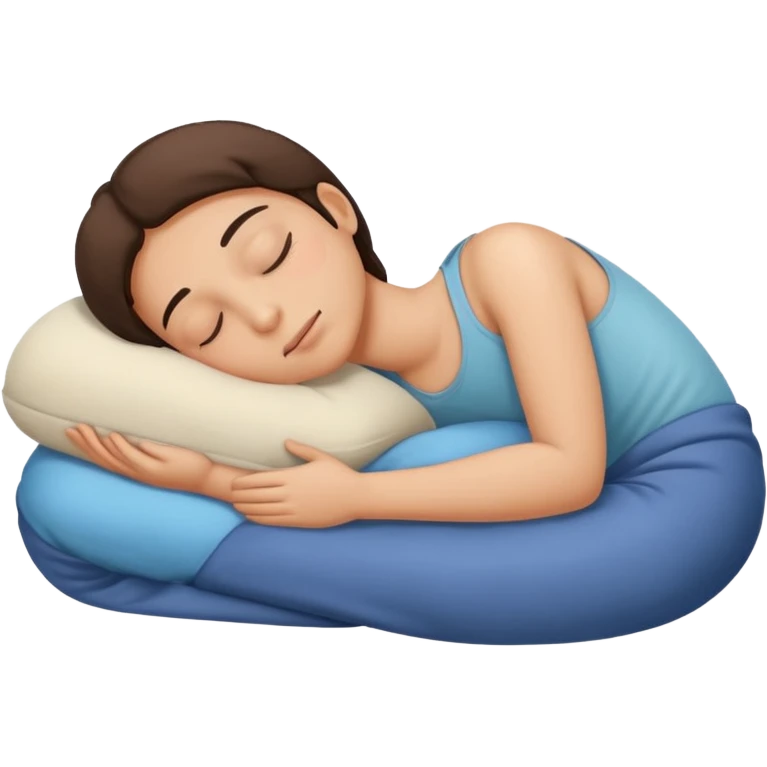 person sleeping on their stomach emoji