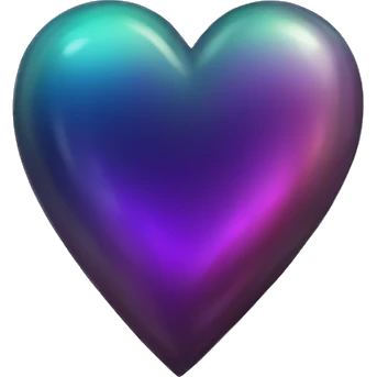dark iridescent scale heart emoji
