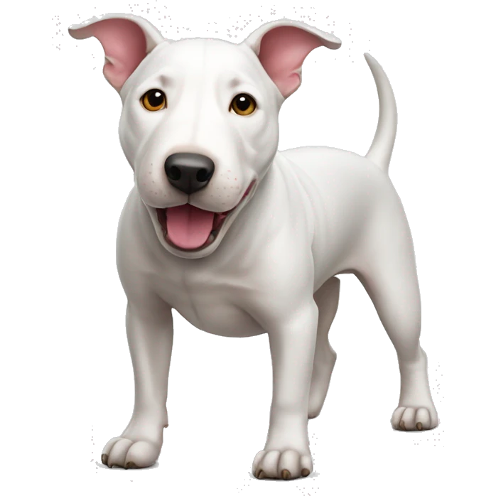 Bull terrier full body emoji