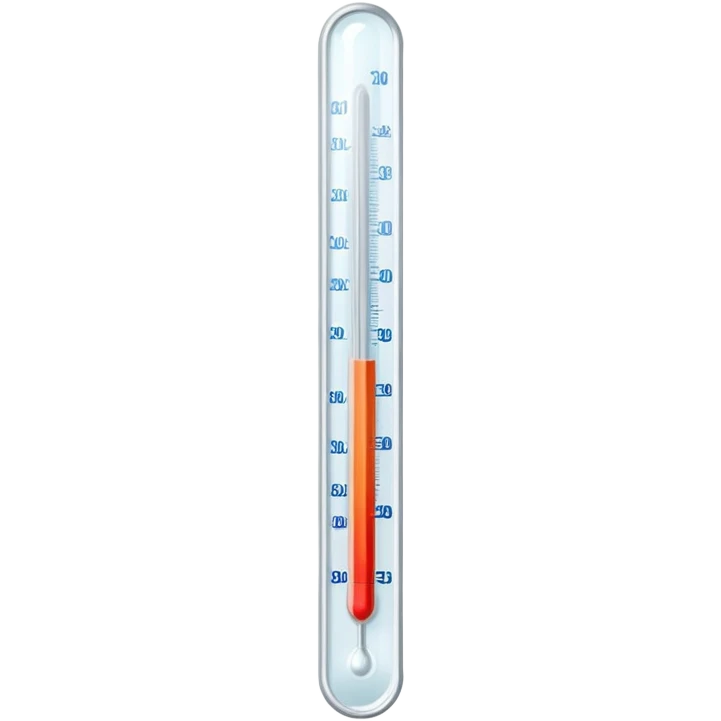 classic glass thermometer and clean surgical gauze together emoji