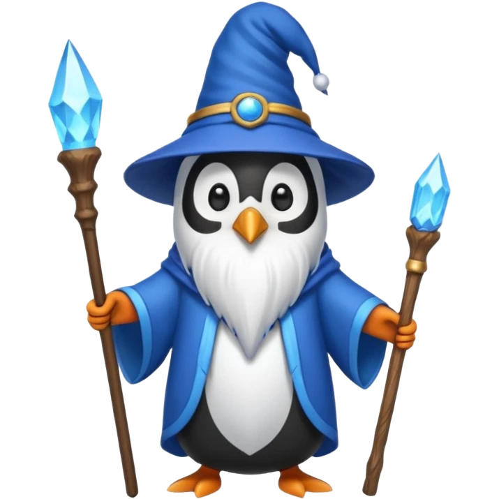 Penguin Wizard emoji
