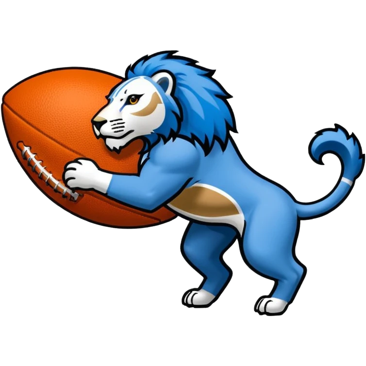 Detroit lions football emoji emoji