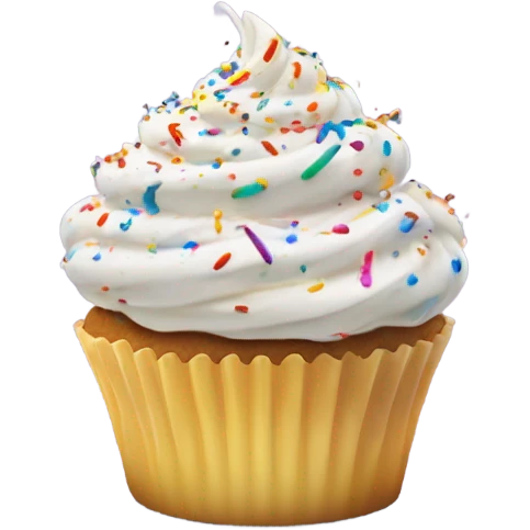 Funfetti cupcakes emoji