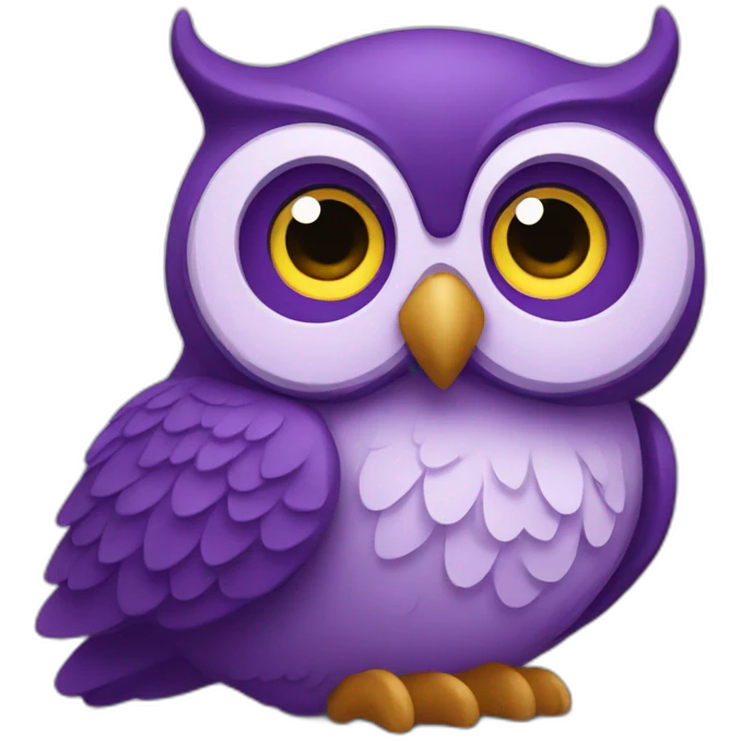 Purple owl emoji