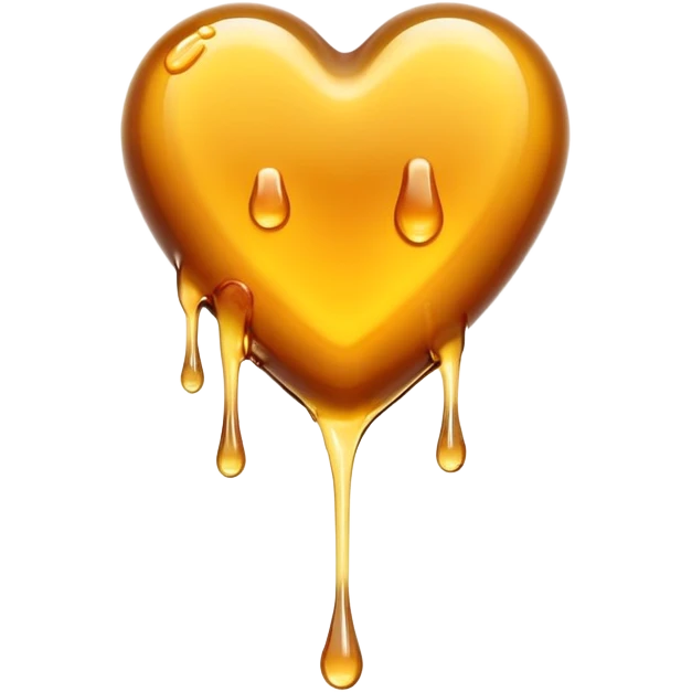 heart made of honey emoji