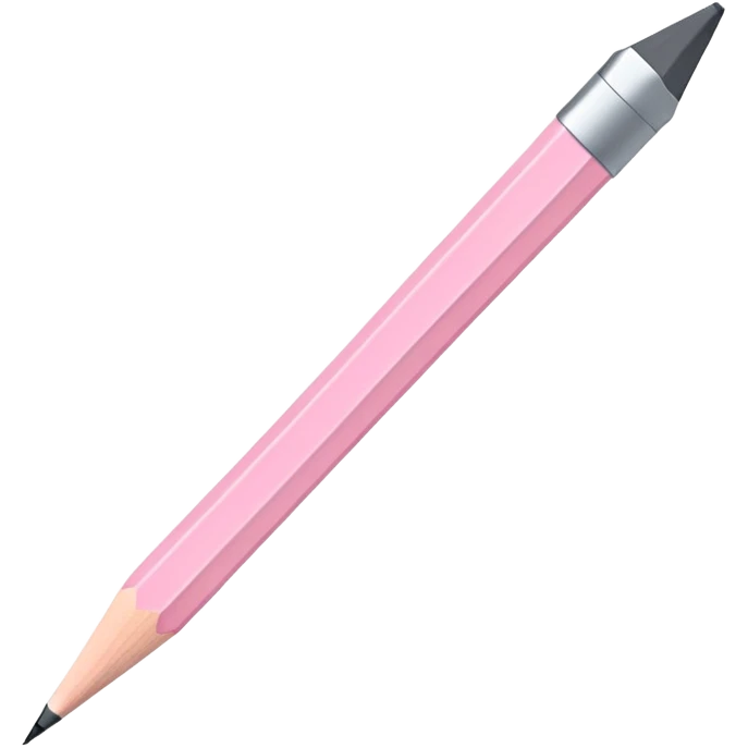 Light pink pencil  emoji