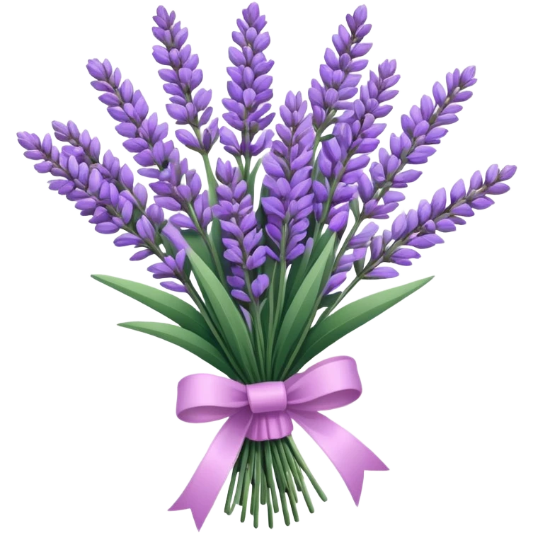 Bouquet of pink lavender  emoji