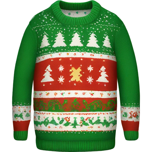 Christmas sweater emoji