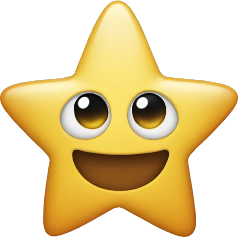 Only half of star emogi emoji