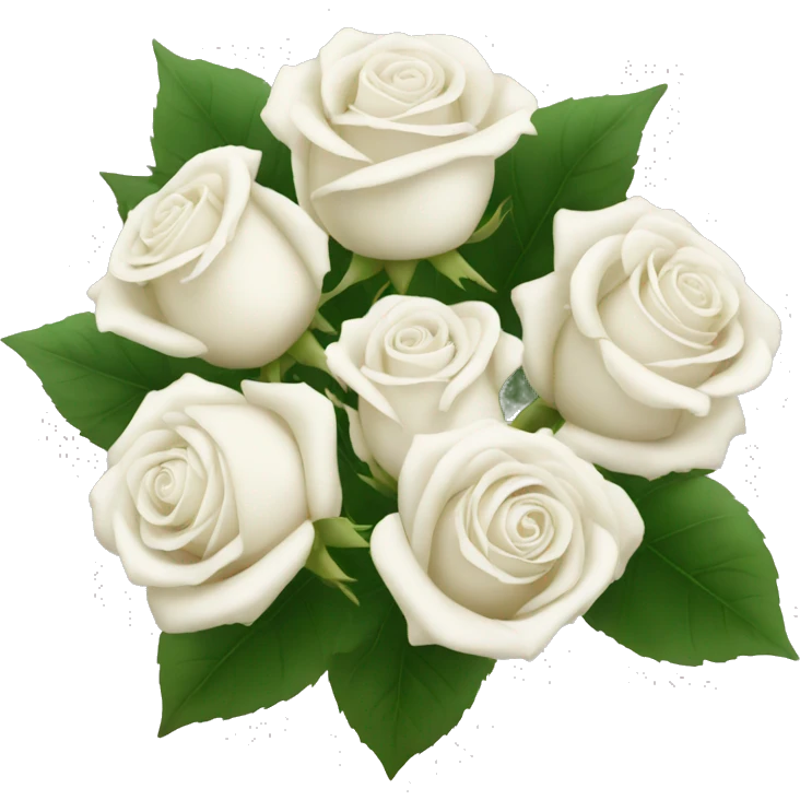 white rose bouquet  emoji