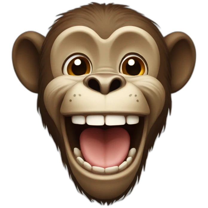 Monkey is laughting emoji