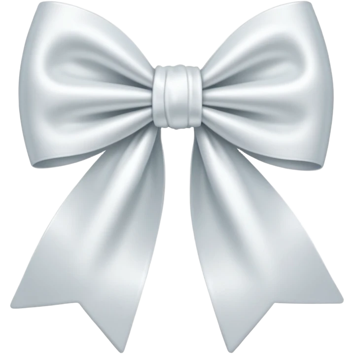 White bow 🎀 emoji