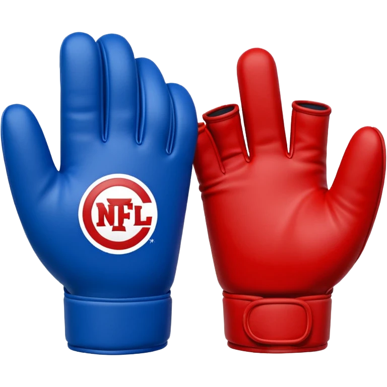  #1 glove nfl thumbs up   in blue (#00A3E0) and red (#F9423A)  emoji