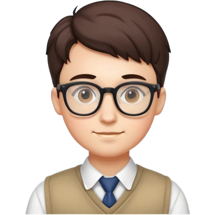 Nerd student emoji