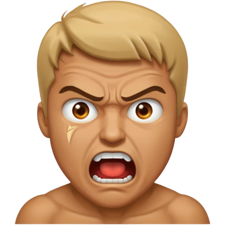 can u open his mouth in anger so it can look more dangerous emoji