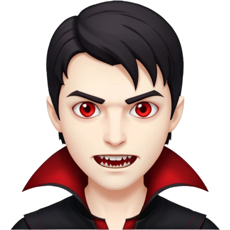 young handsome vampire emoji