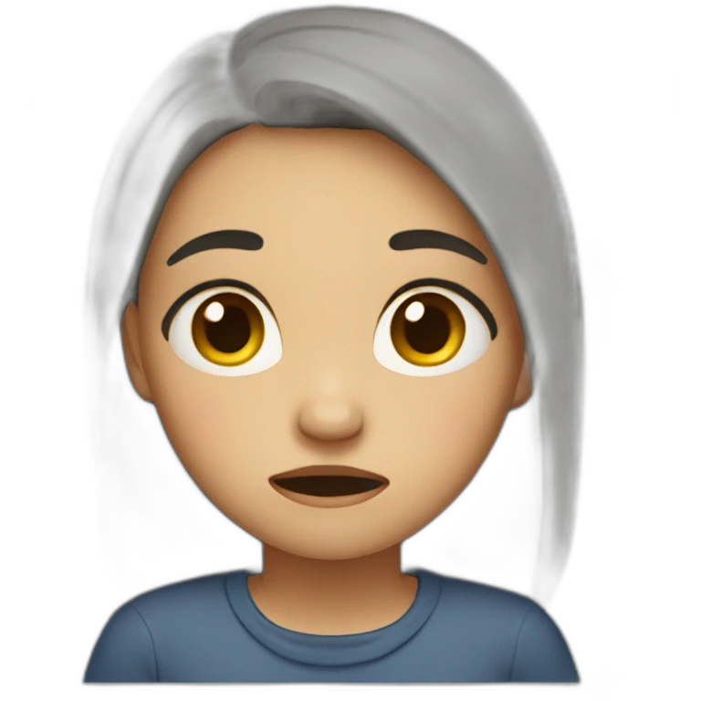 Girl crying  emoji