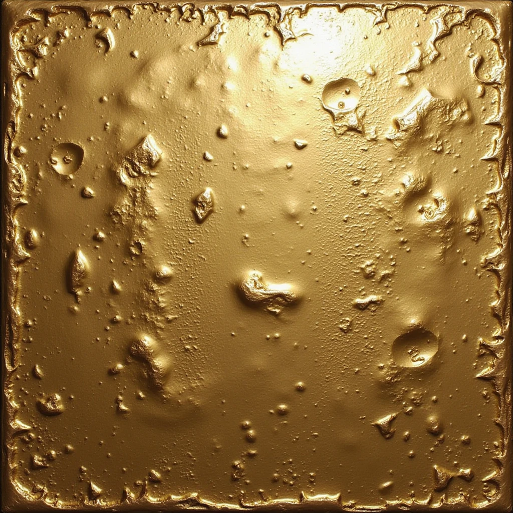 gold ingot, realistic, metallic texture emoji