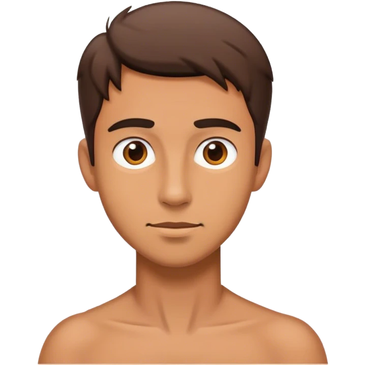An interested guy emoji
