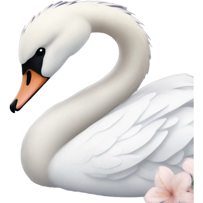 pretty aesthetic swan emoji
