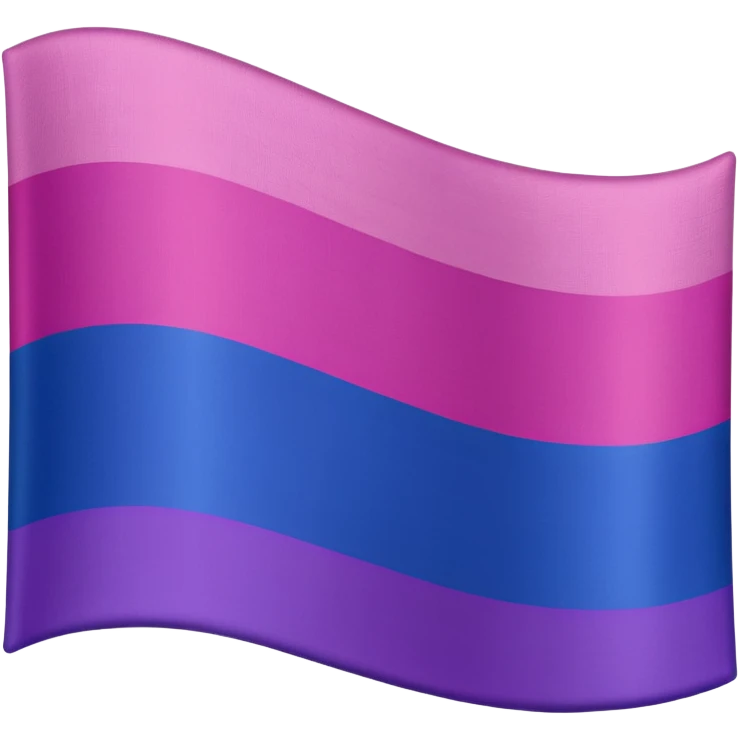 A bisexual flag 🩷💜💙 emoji