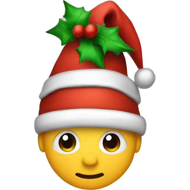 xmas santa hat emoji