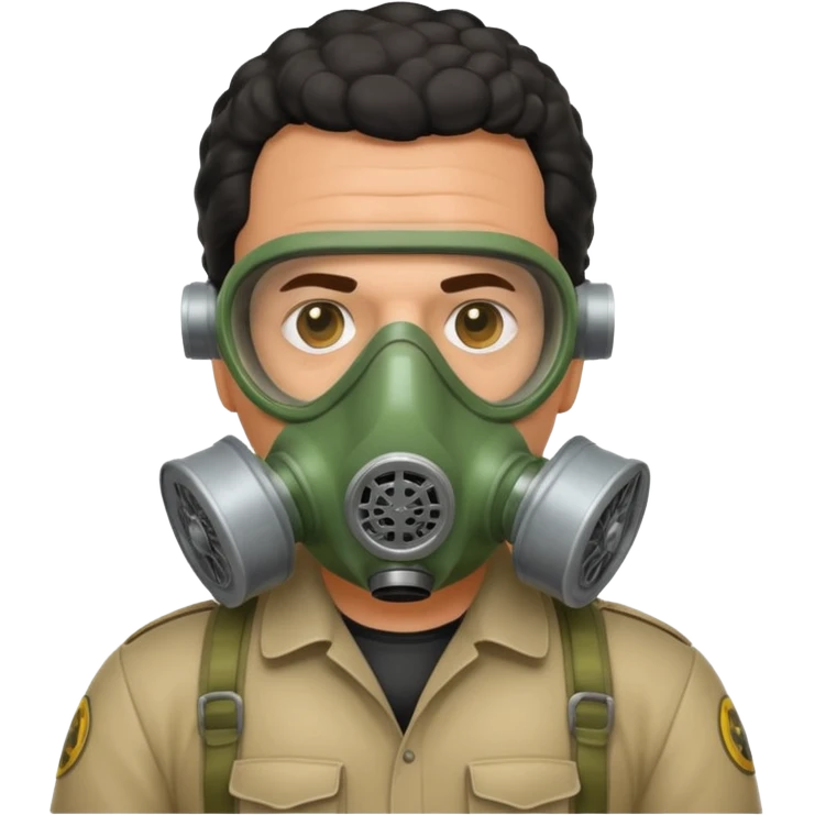 pablo escobar wearing a gas mask emoji