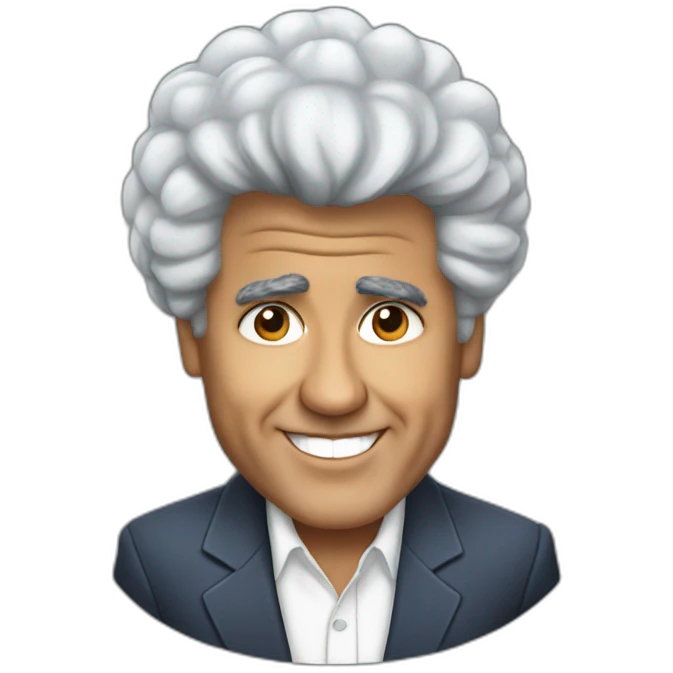 Jay Leno as afro American emoji