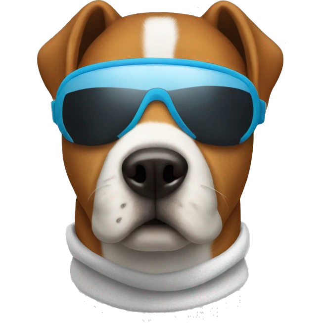 Dog wearing ski mask  emoji