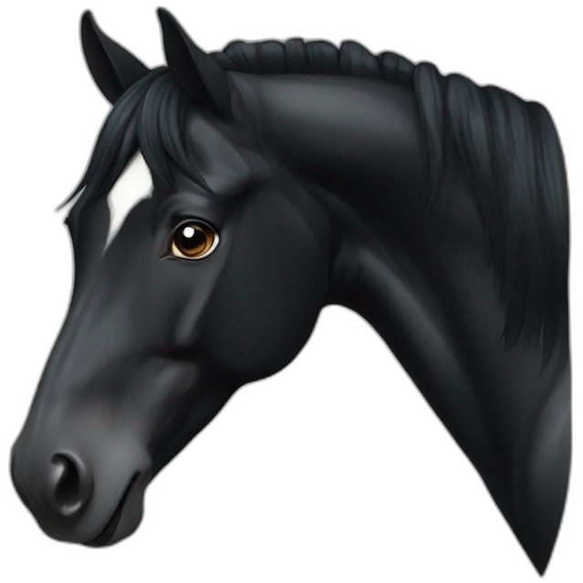 Black horse emoji