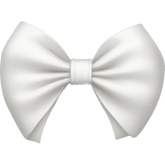 White bow emoji