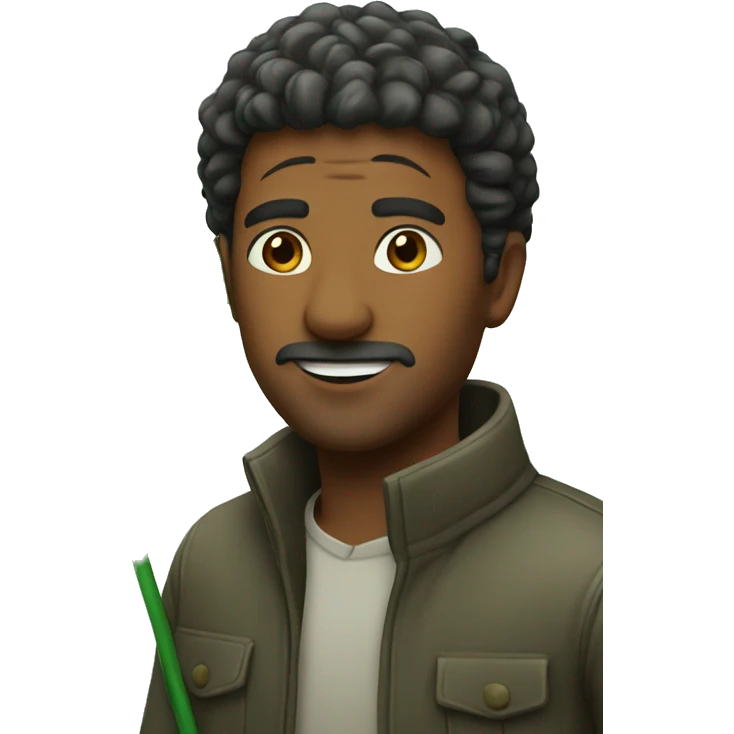 man with clover emoji