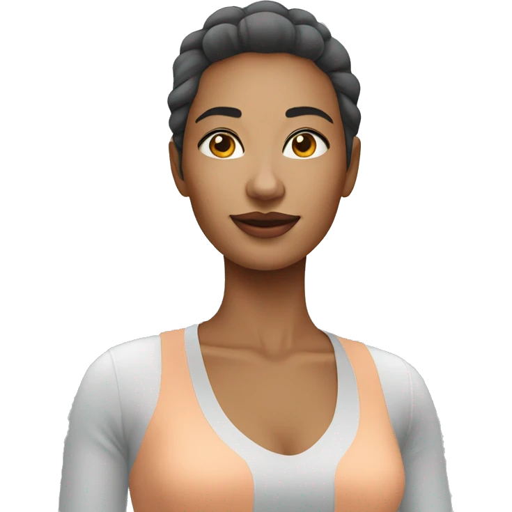 Woman wearing hydrogel patches emoji