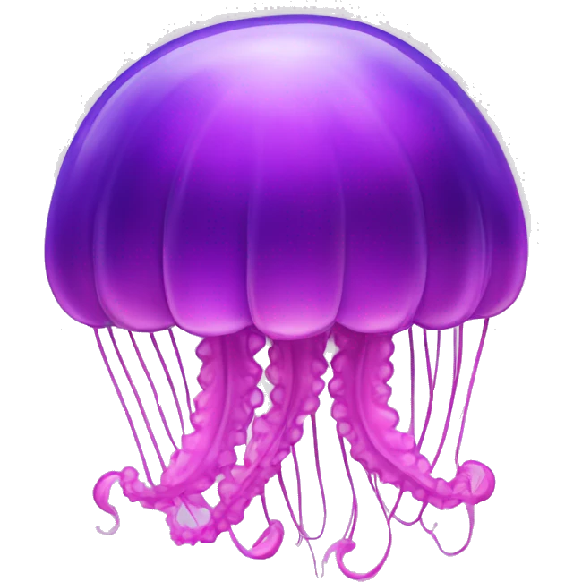 Pink and purple majestic jellyfish  emoji