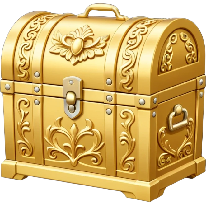 gold mealic chest  premium  emoji