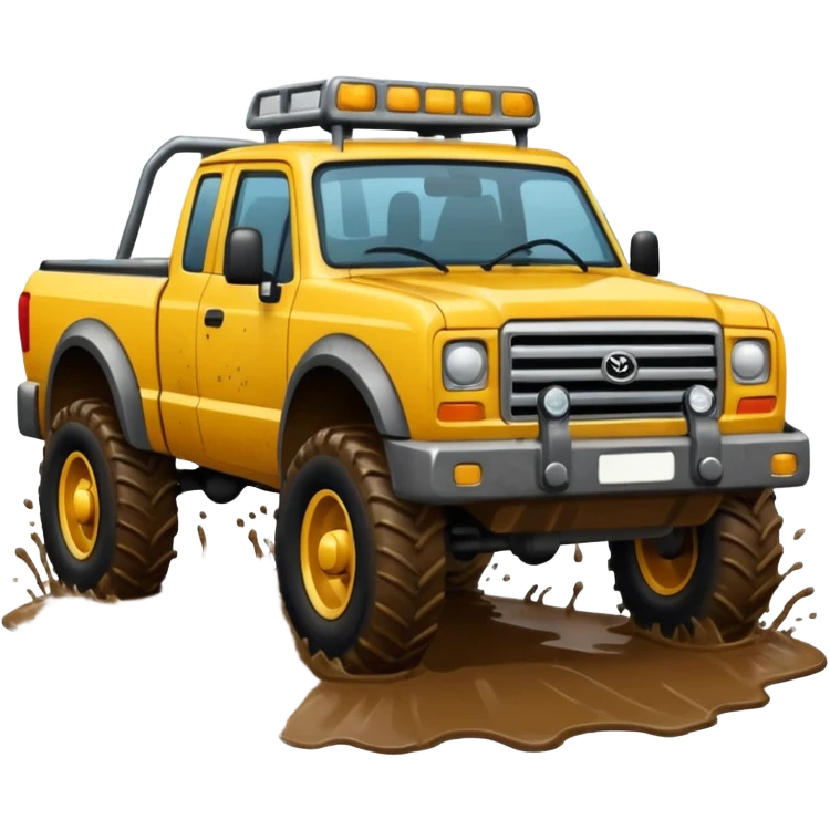Brute force 750 driving through mud emoji