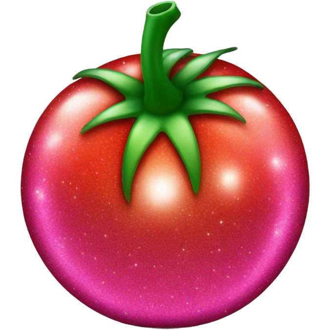 Entire Hot pink ombre tomato with glitter  emoji
