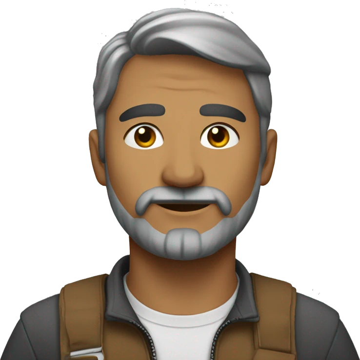 kurtun üstünde üniforma emoji