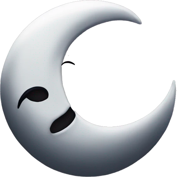 Crescent moon xD emoji