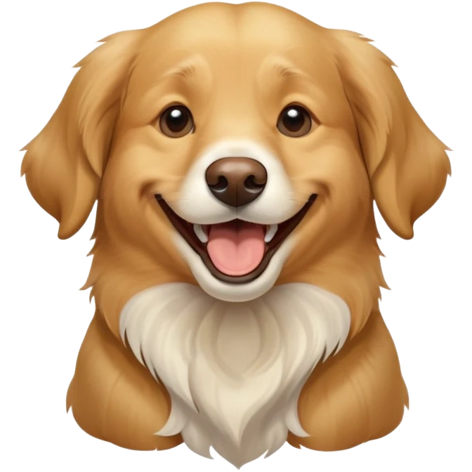 Laughing dog emoji
