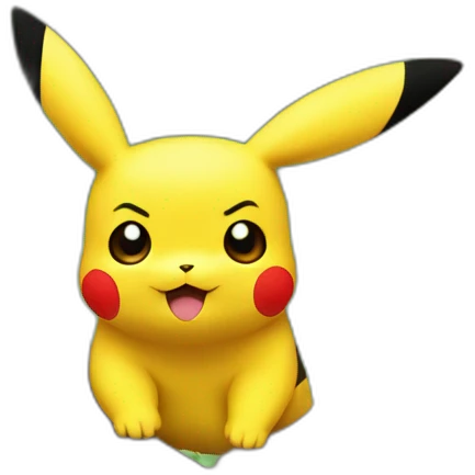 Pikachu in a tree emoji