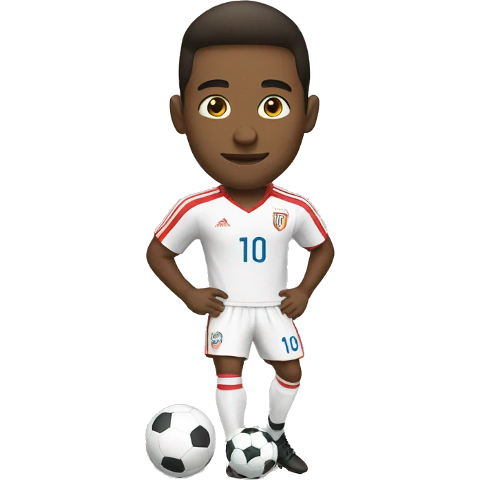Footballer doing a Sui emoji