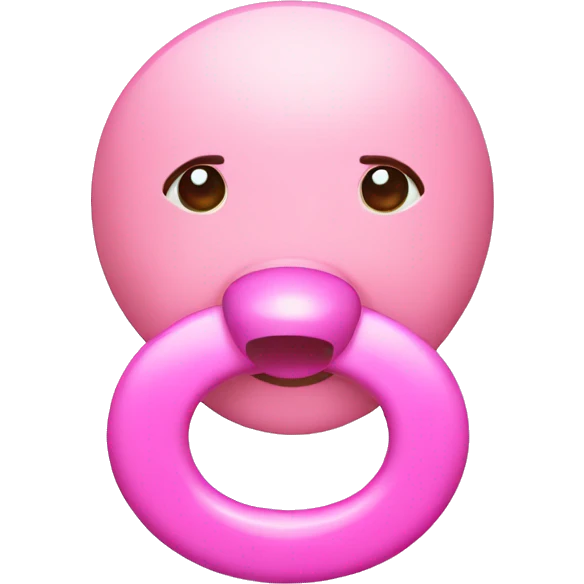 Pink pacifier  emoji