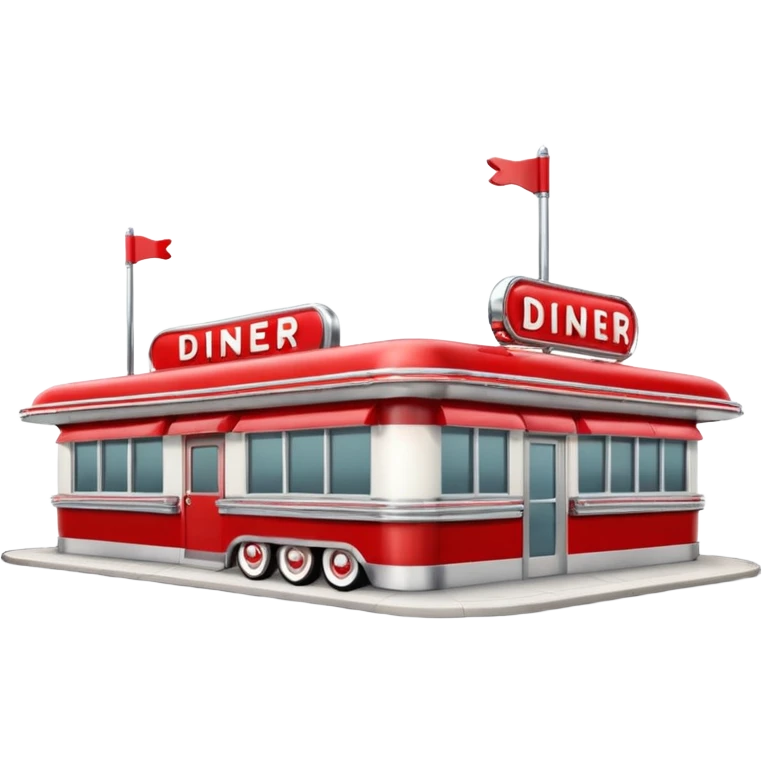 1950s diner exterior emoji